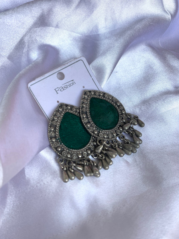Green meeya earrings