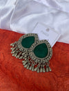 Green meeya earrings