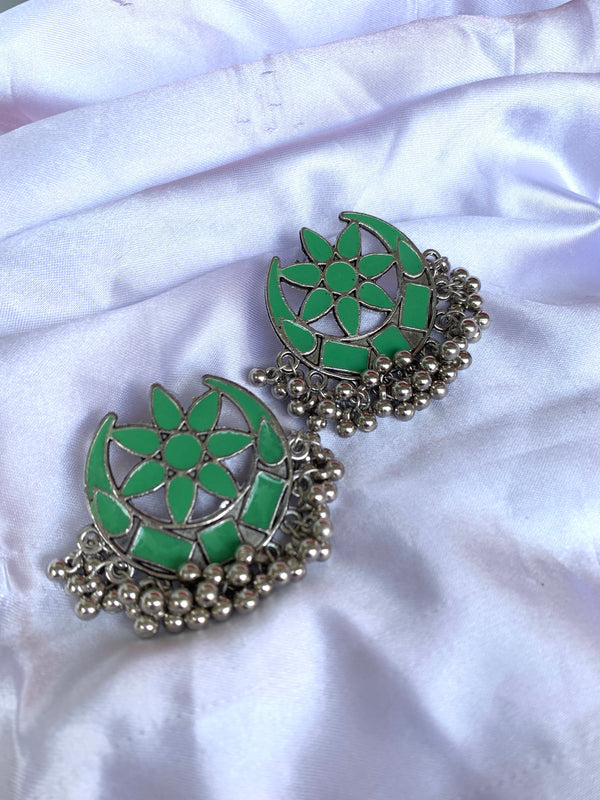 Green chanda Earring