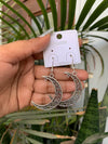 Moon drop earring