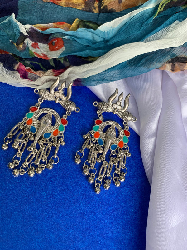 Ganesh drop earring