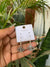 Evil eye silver earring