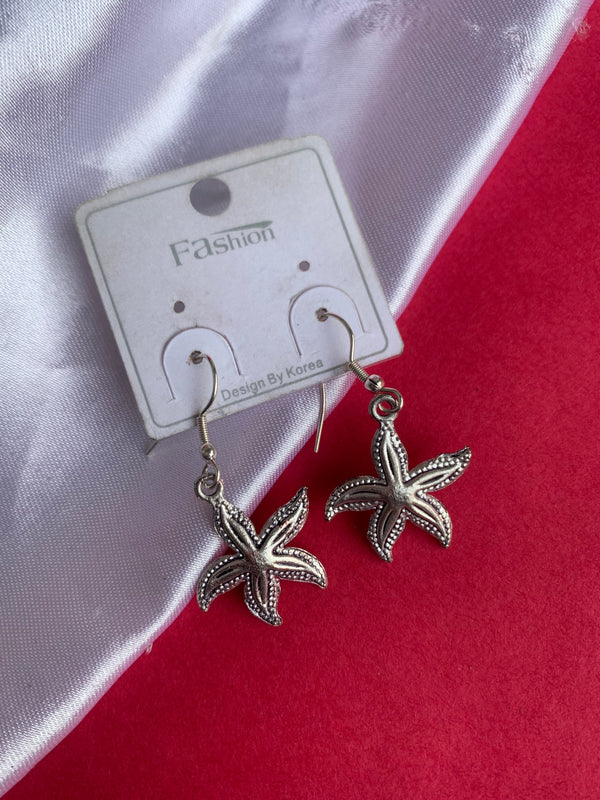 Star drop earring
