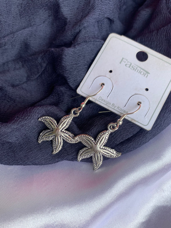 Star drop earring