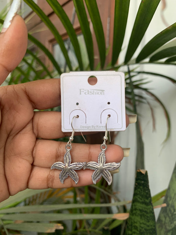 Star drop earring