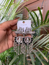 Trishul ganesh earring black