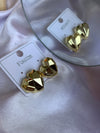 Abstract heart studs