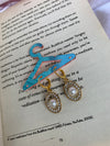 Statement pearl studded earring
