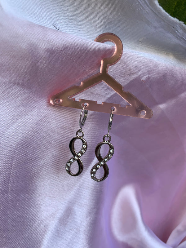 Studded infinity earring
