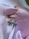 Bow drop earring
