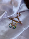 Statement unicorn drop earring