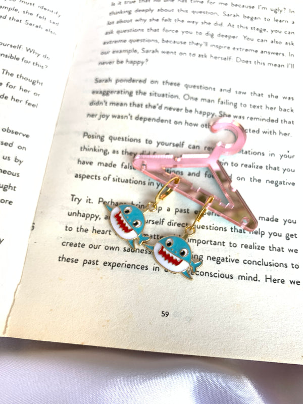 Statement shark earring