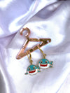 Statement shark earring