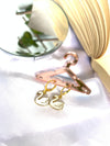 Swan drop earring