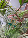 Palm tree drop earring