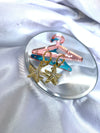 Statement studded star drop earring