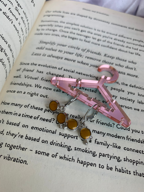 Statement aviators earring
