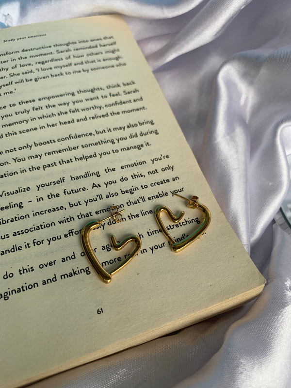 Timeless classic heart hoops