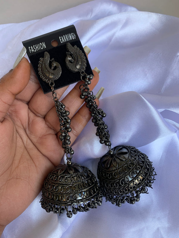 mayur jhumkas