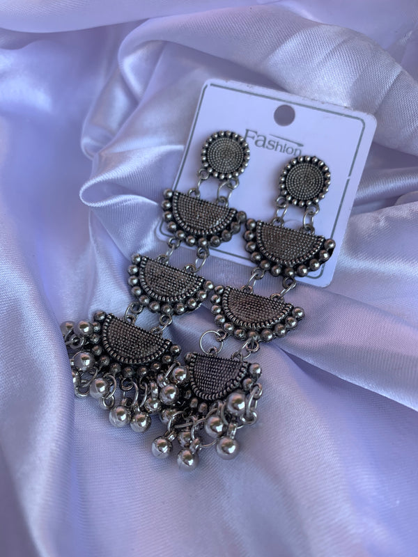 moon ghungroo earring