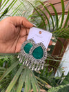 Green meeya earrings