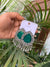 Green meeya earrings