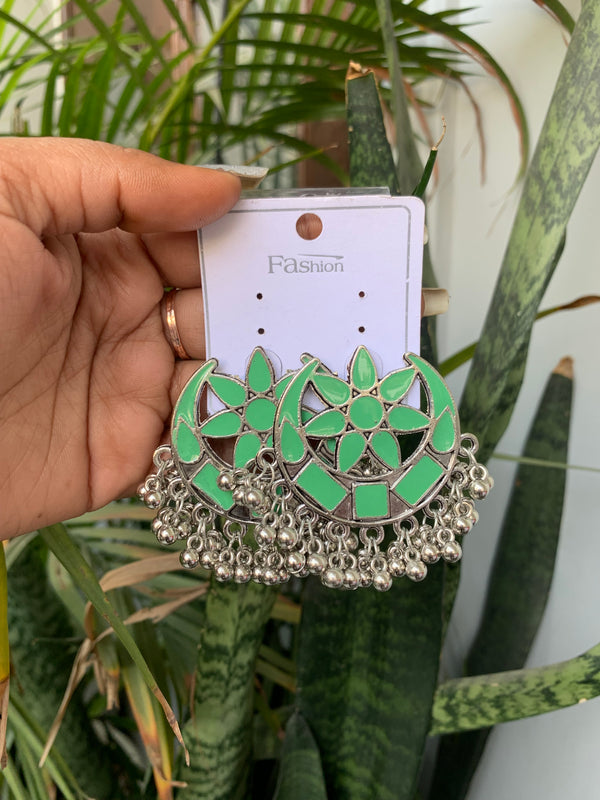 Green chanda Earring