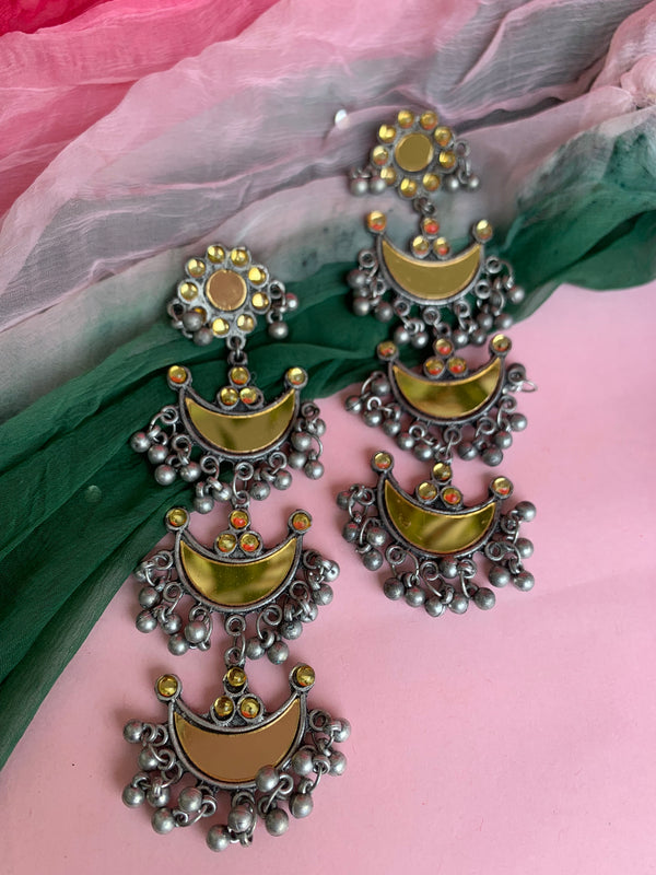 Sadhana statement mirror earring