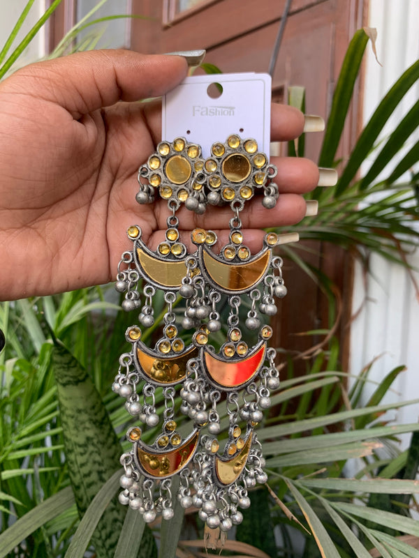 Sadhana statement mirror earring