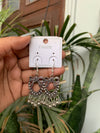 Bow drop earring
