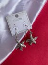 Star drop earring