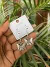 Subtle butterfly drop earring