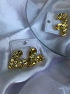 Statement heart studs