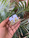 Statement heart studs
