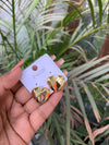 Abstract heart studs