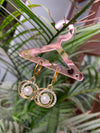 Kia studded pearl earring