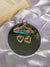 Pearl heart drop earring