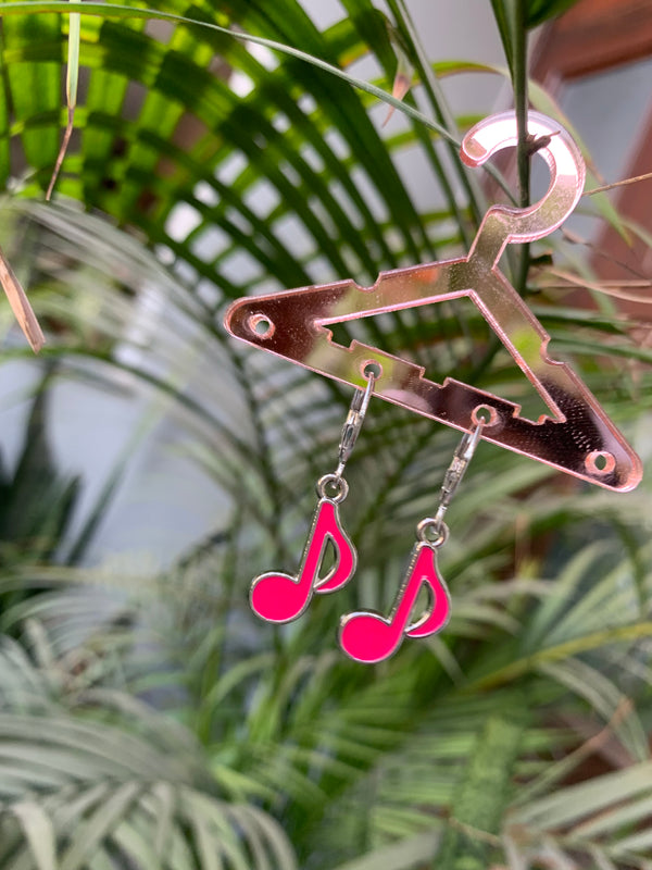 Statement music drop earring