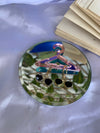 Statement black aviators drop earring