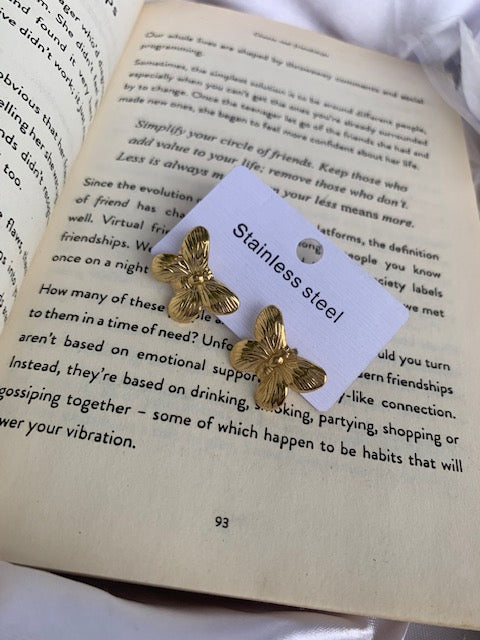 timeless statement butterfly studs