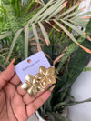 Statement flower studs