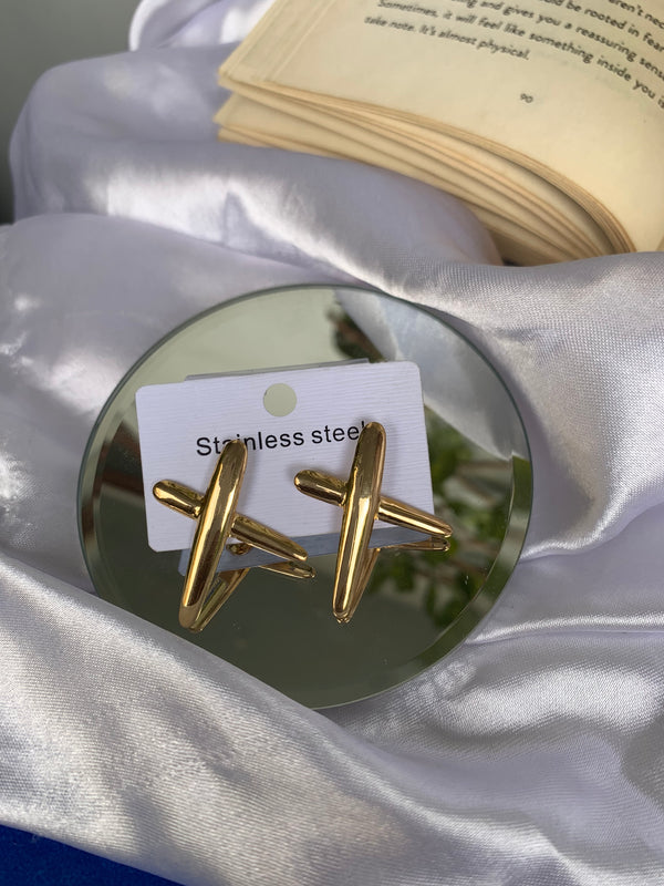 Satement cross studs