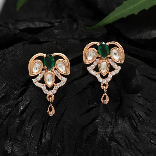 American Diamond Rose Gold Earrings