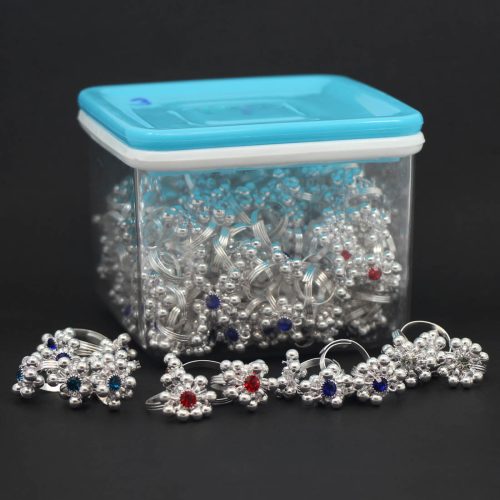 Asorted Color Crystal Rhinestone Toe Rings