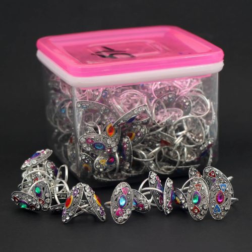 Asorted Color Rhinestone Toe Rings