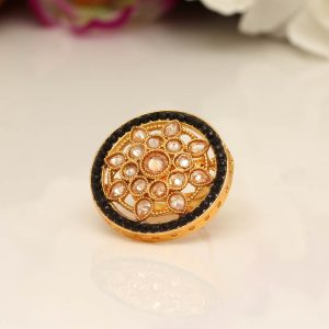 Black Color Copper Finger Ring-0