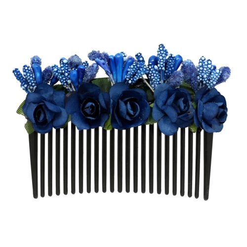 Blue Color Hair Comb Pin