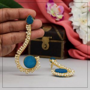 Firozi Color Amrapali Earrings-0