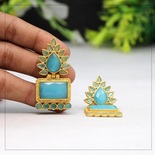 Firozi Color Amrapali Earrings