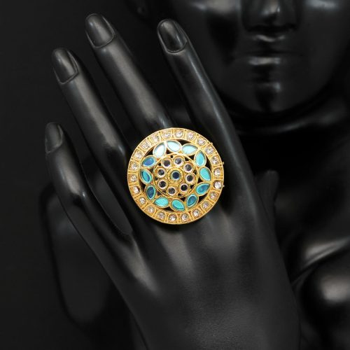 Firozi Color Finger Rings